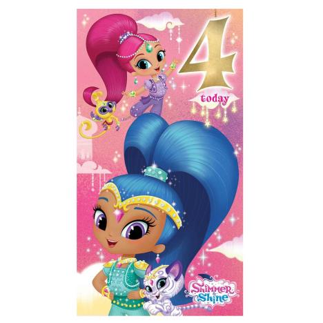 4 Today Shimmer & Shine 4th Birthday Card £2.45